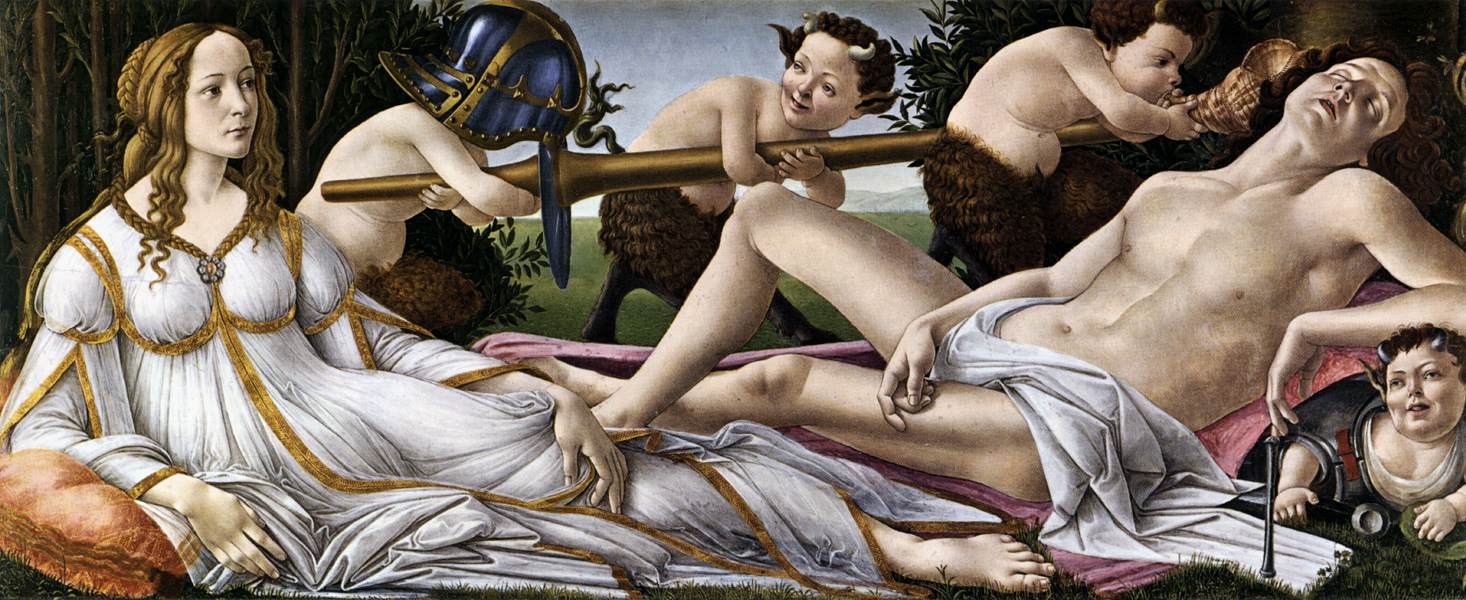 Venus And Mars - Sandro Botticelli painting on canvas